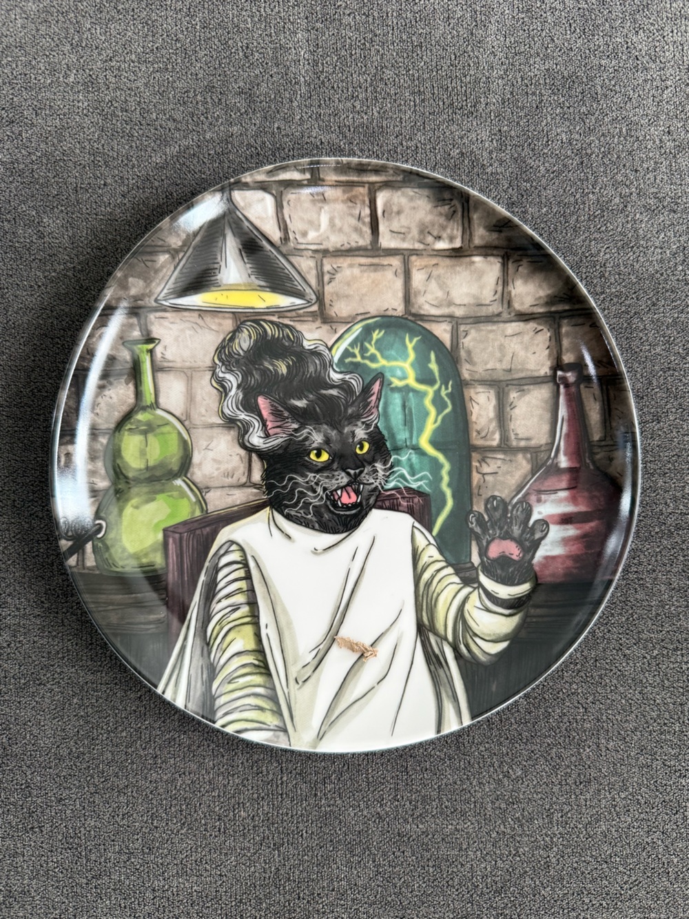 West Elm Dapper Animal Halloween Salad Plates Set of 4 - Picture 4 of 8